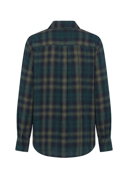 Sanctuary The City Plaid Shirt in Forest Plaid