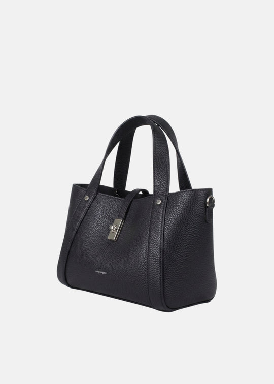 Trend Enrico Leather Handbag in Black