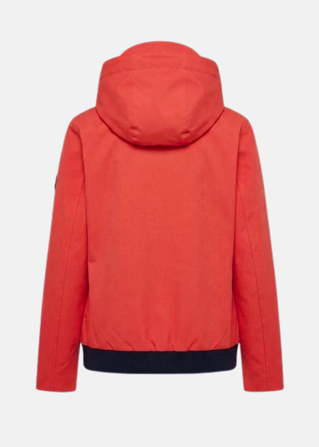 Junge Nikki Performance Jacket with Contrast Zipper and Trimmed Hood in Red