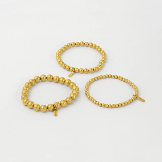 Dean Davidson Midi Signature Beaded Bracelet in Gold