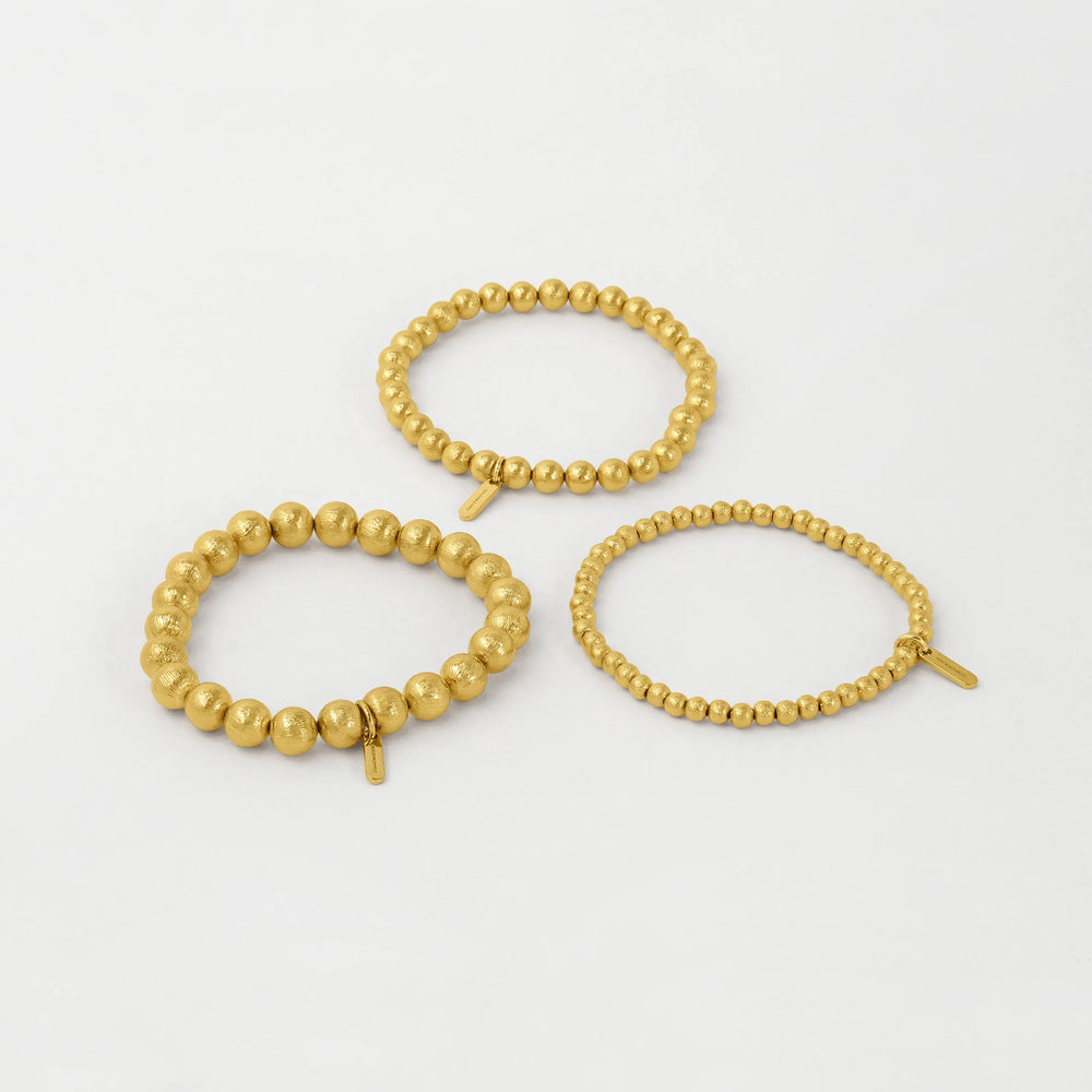 Dean Davidson Signature Small Beaded Bracelet in Gold