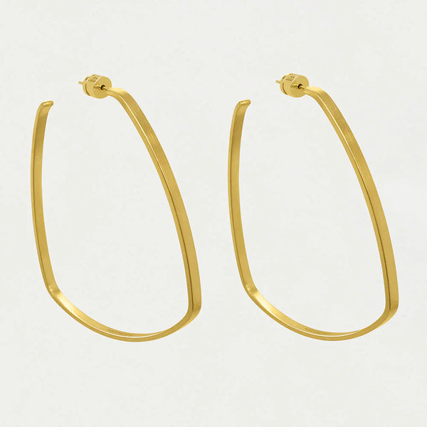 Dean Davidson Large Square Hoops in Gold