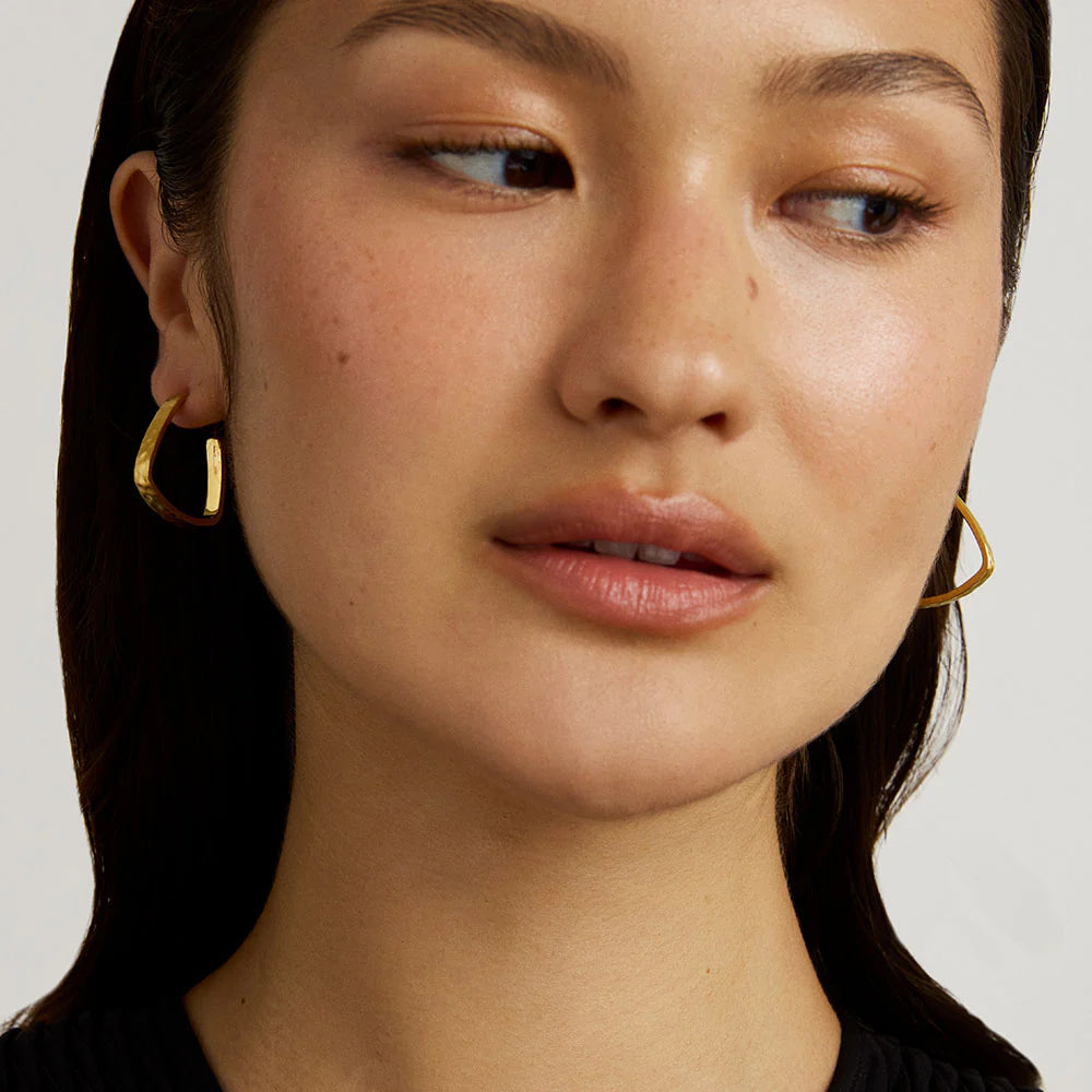Dean Davidson Nomad Mini Square Hoops in Gold