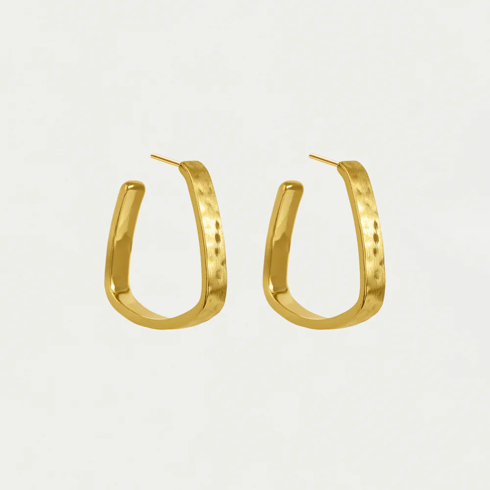 Dean Davidson Nomad Mini Square Hoops in Gold