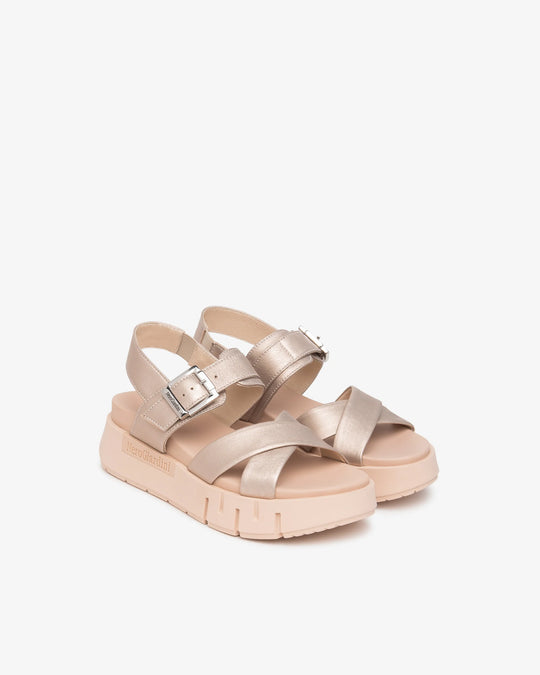 Nero Giardini Etoile Sand Saturn Sandal in Gold