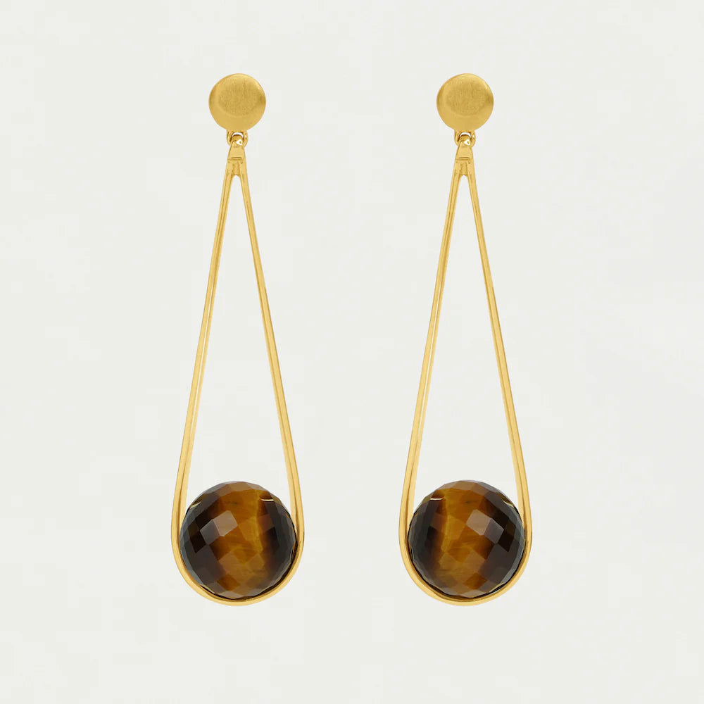 Dean Davidson Ipanema Earrings in Tiger Eye Faceted