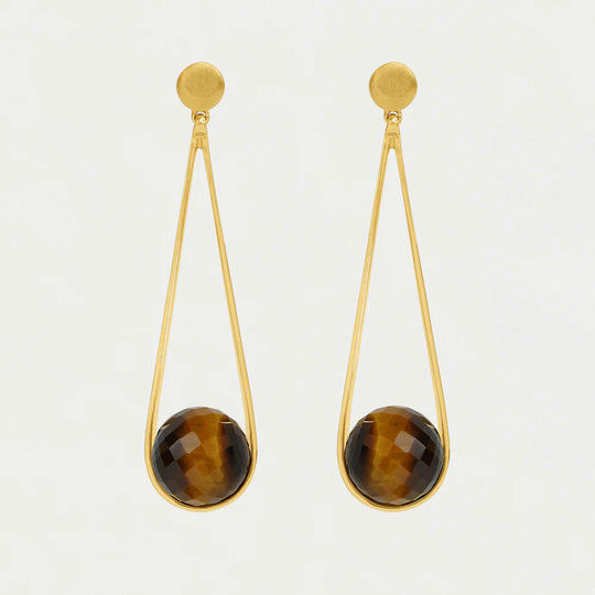 Dean Davidson Ipanema Earrings in Tiger Eye Faceted