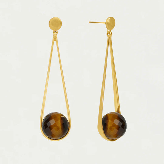 Dean Davidson Ipanema Earrings in Tiger Eye Faceted