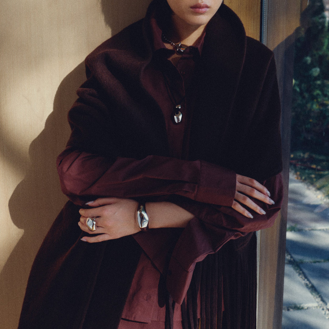 Biko Effie Ring in Rhodium