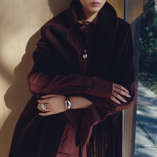 Biko Effie Ring in Rhodium