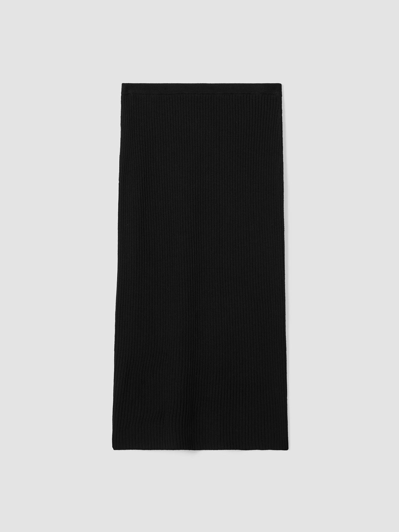 Eileen Fisher Merino Knit Slim Pencil Skirt in Black