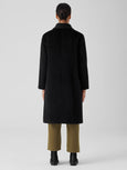 Eileen Fisher Alpaca Luxe Stand Collar Knee Length Coat