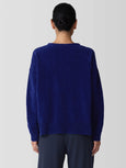 Eileen Fisher Cotton Chenille Jewel Neck Sweater in petal