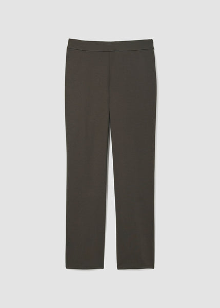 Eileen Fisher Washable Flex Ponte Straight Leg Ankle Pant in Black