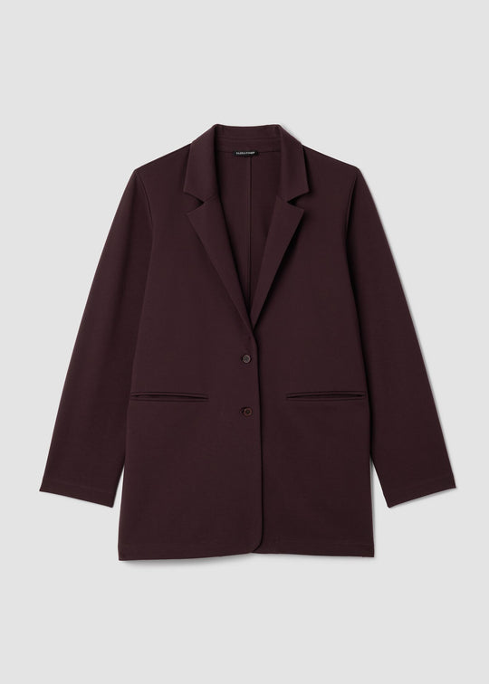 Brown blazer on a light gray background