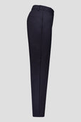 Gardeur Fly Front Straight Leg Seam Detail Pant in Navy