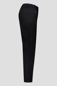 Gardeur Fly Front Straight Leg Seam Detail Pant in Black