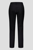 Gardeur Fly Front Straight Leg Seam Detail Pant in Black