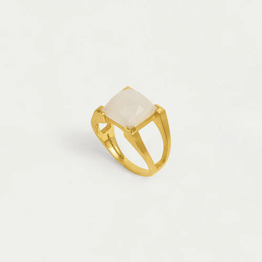 Dean Davidson Mini Plaza Ring in Moonstone/Gold