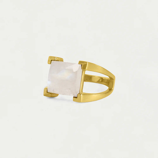 Dean Davidson Mini Plaza Ring in Moonstone/Gold