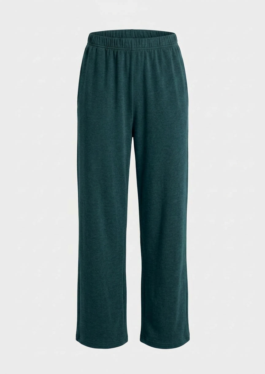 Bryn Walker Bamboo French Terry Pull On Elastic Waist Travel Pant in Starling