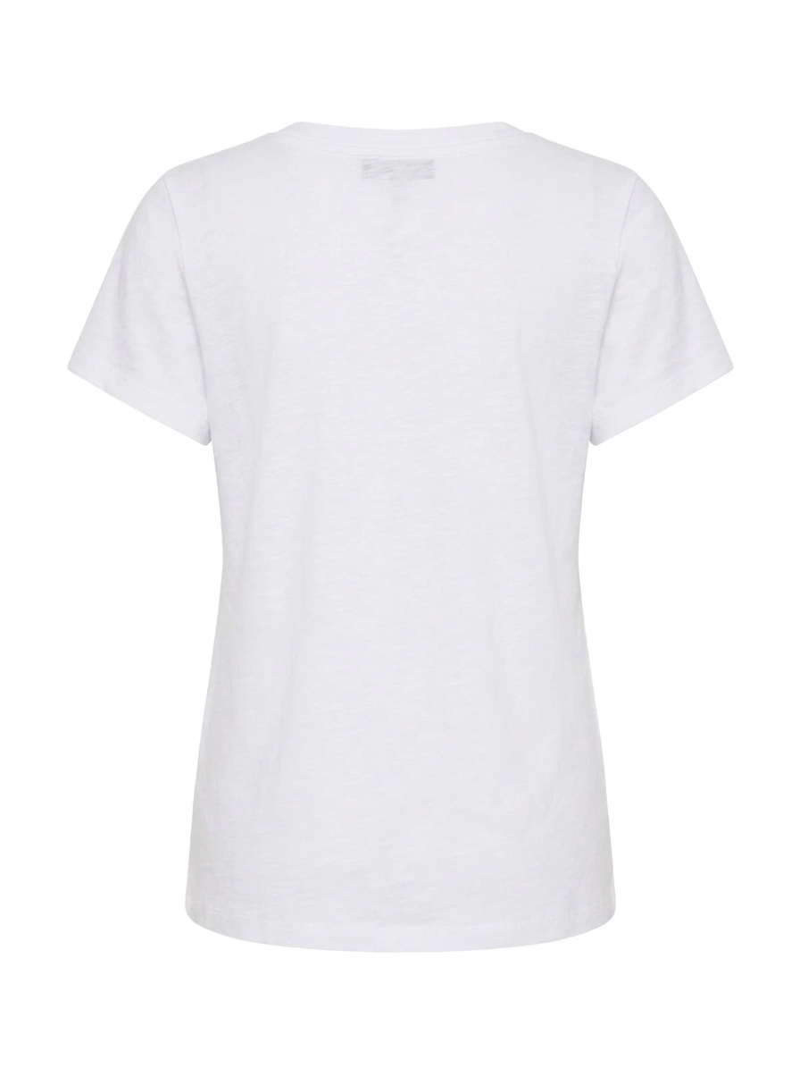 Sanctuary Soft Vneck Tee in White