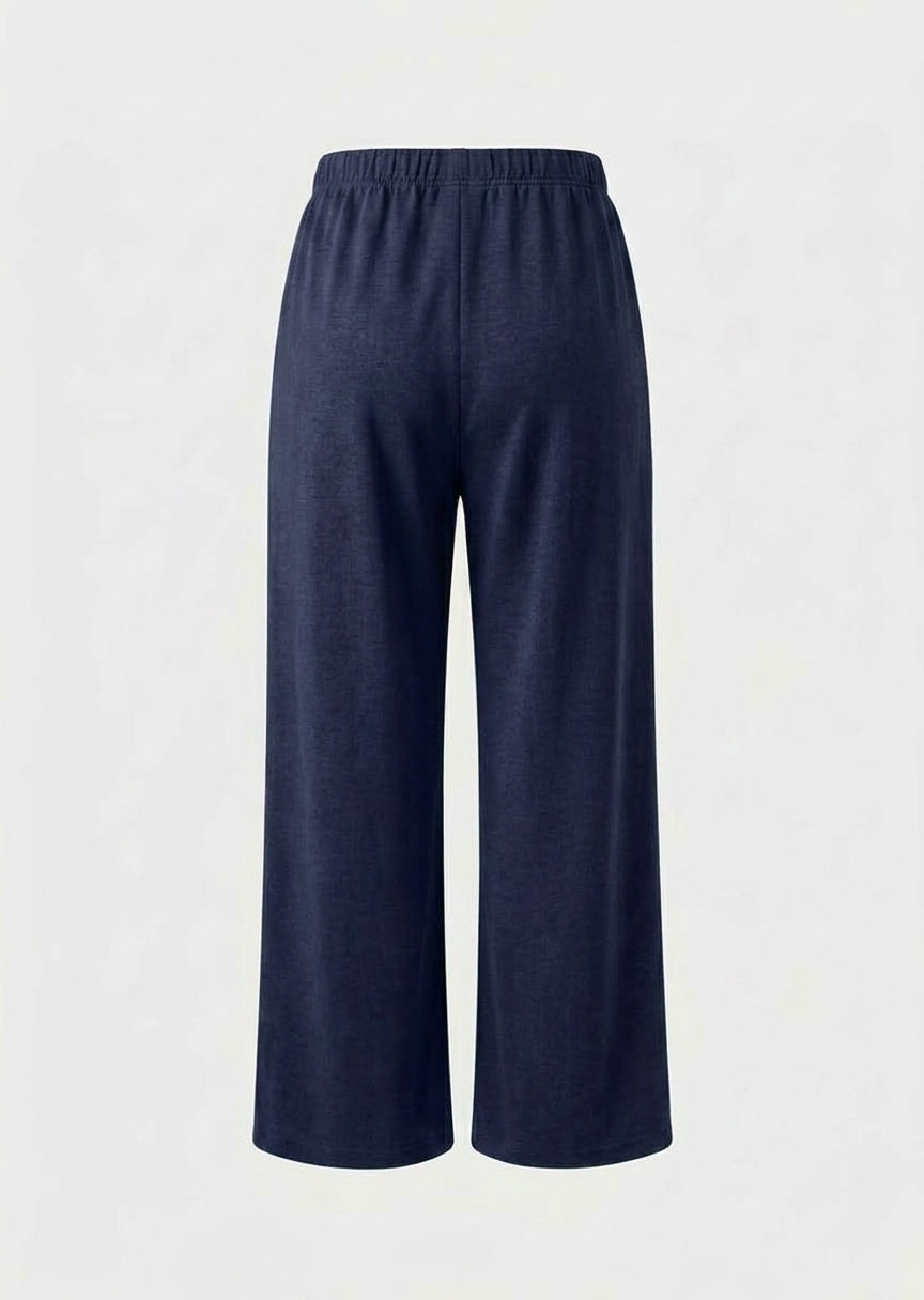 Bryn Walker Bamboo French Terry Pull On Elastic Waist Travel Pant in Nova