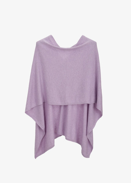 Claudia Nicole The Trade Wind Cotton Cashmere Topper in Lavender Ice