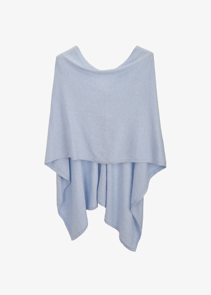 Claudia Nicole The Trade Wind Cotton Cashmere Topper in Weekend Blue