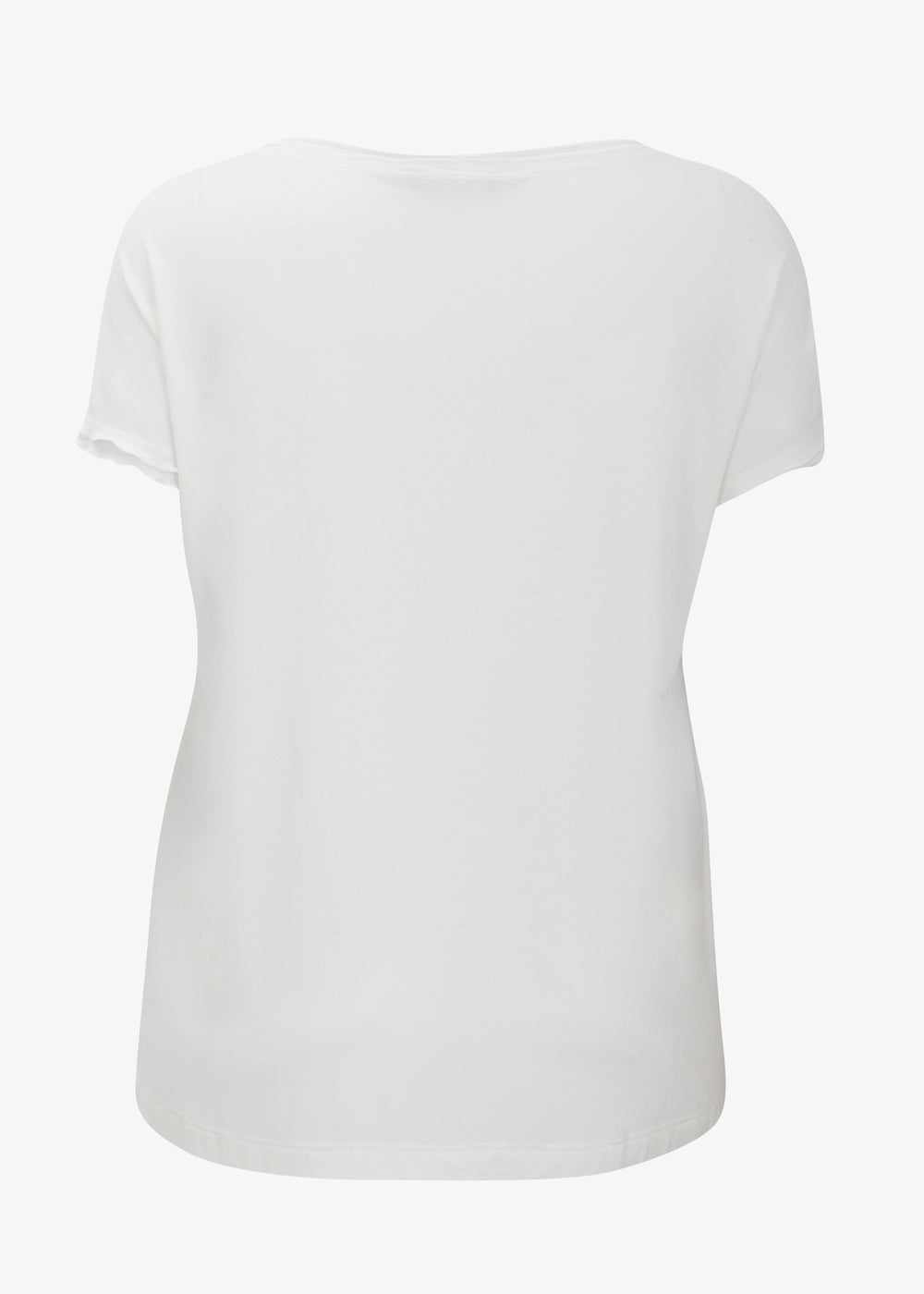 Verpass Short Sleeve Viscose Jersey T-shirt in Off-White