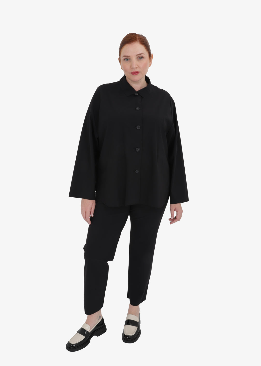Oska High Stretch Micro Jersey Travelwear pant in Black