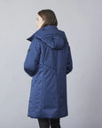 Junge Katinka Poly Fill Non-Quilted Jacket in Sapphire Blue