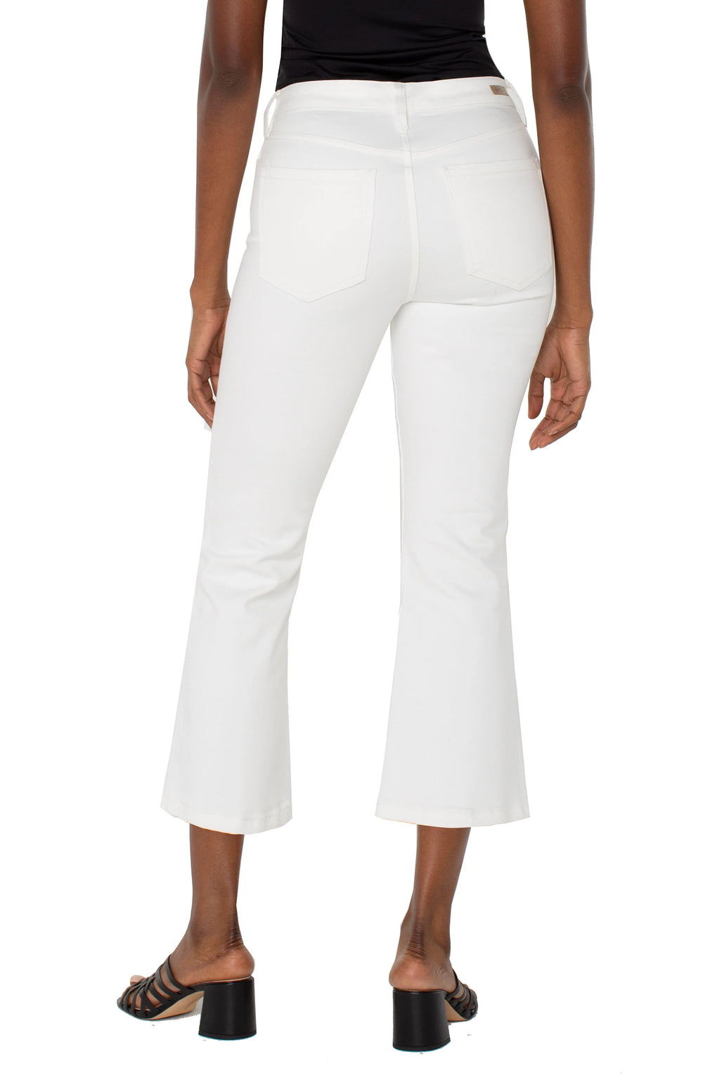 Liverpool Hanna Cropped Flare Jean in White