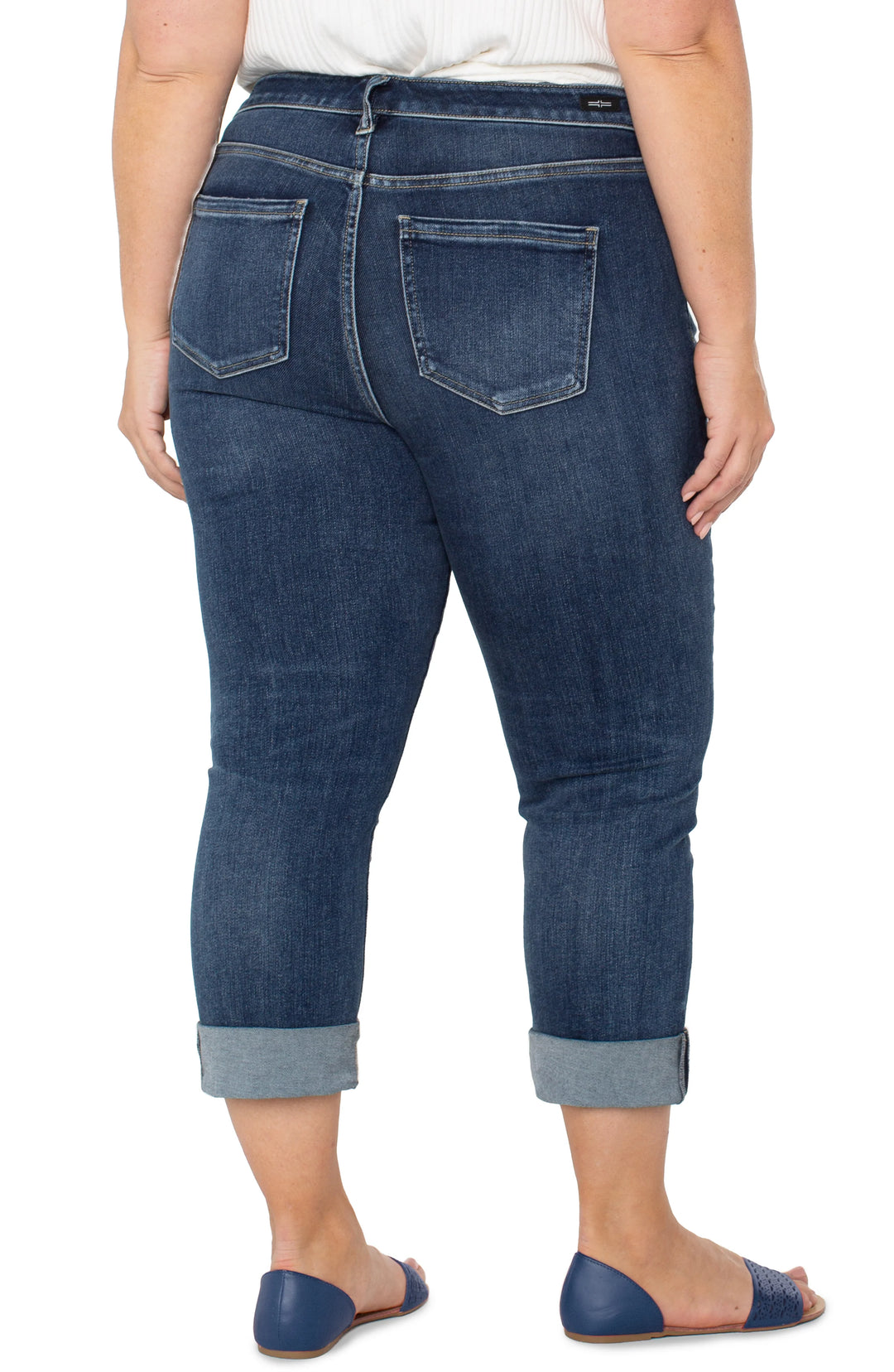 Liverpool Charlie Crop Jean in Wells Wash