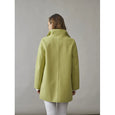 Junge Laura High Collar Patch Pocket Topper in Green