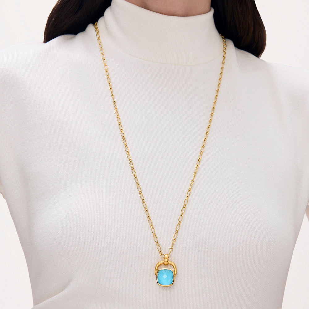 Dean Davidson Monterey Long Pendant Necklace in Iridescent Turquoise