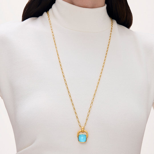 Dean Davidson Monterey Long Pendant Necklace in Iridescent Turquoise