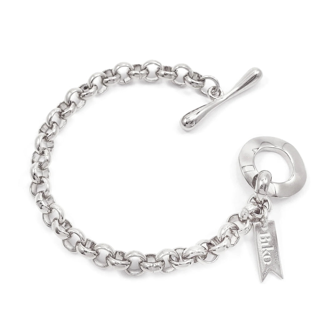 Biko Axel Custom Length Bracelet in Rhodium