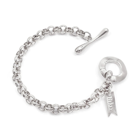 Biko Axel Custom Length Bracelet in Rhodium