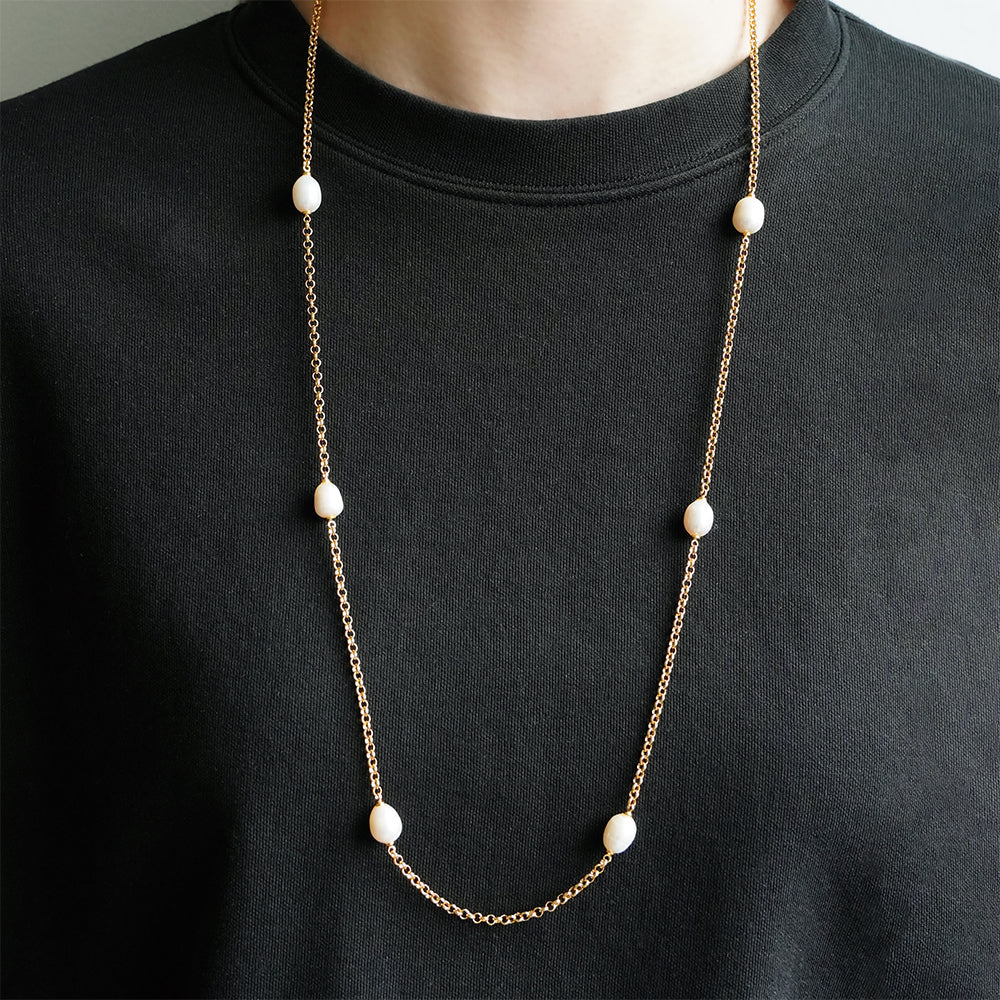 Dean Davidson Siena Station Necklace in Pearl/Gold