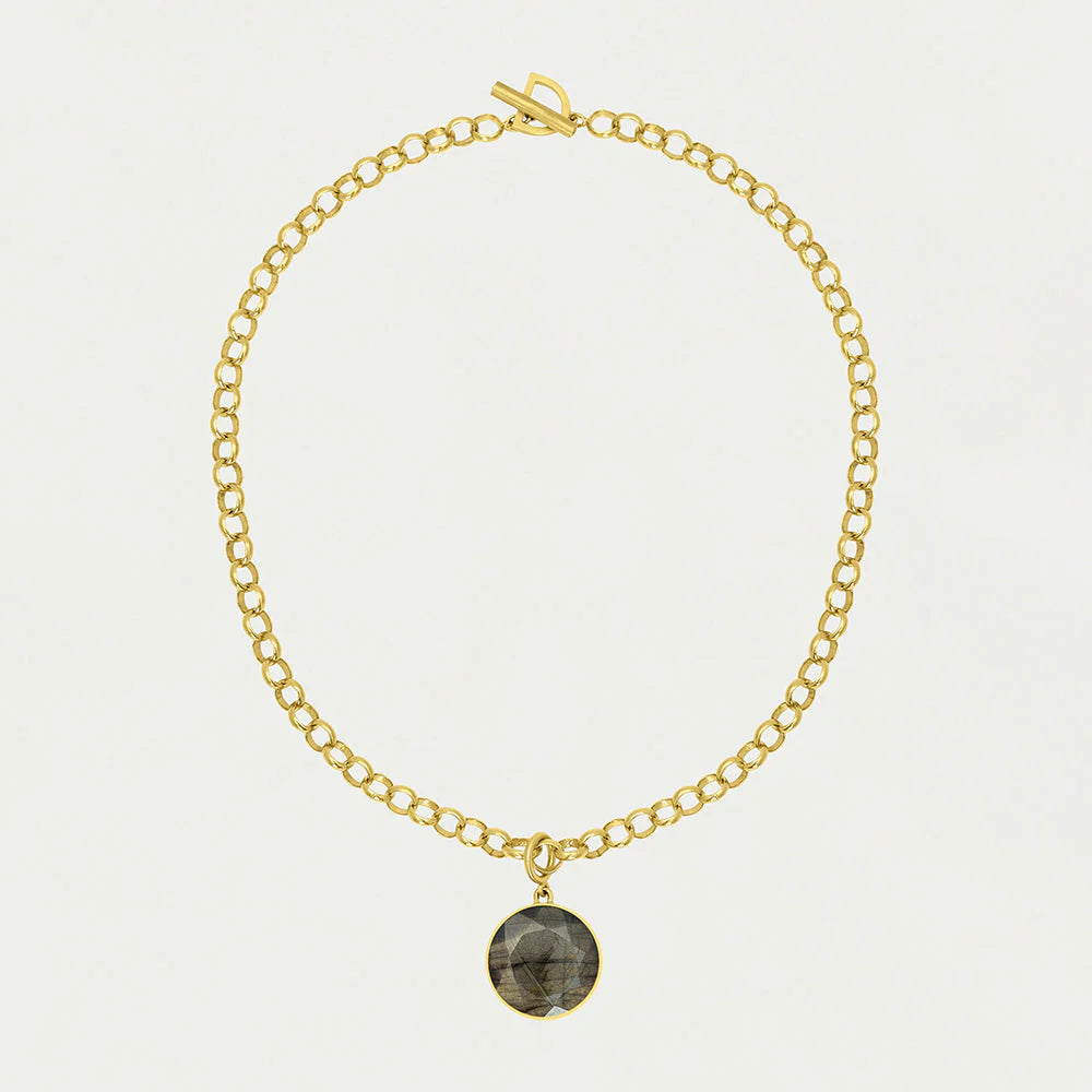 Dean Davidson Signature Collar with Extender in Labradorite/Gold