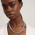 Dean Davidson Valenca Long Beaded Necklace in Blue Quartz