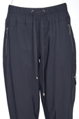 Naya Zip Detail Travel Pant with Cargo Pocket in Black