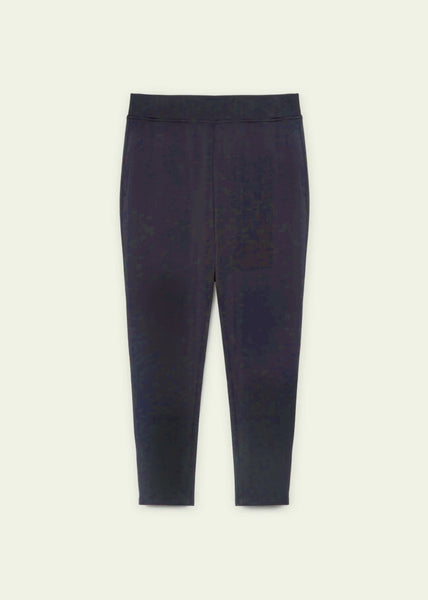 front of plus size Luisa Viola Pull on Jogger Pant in Black