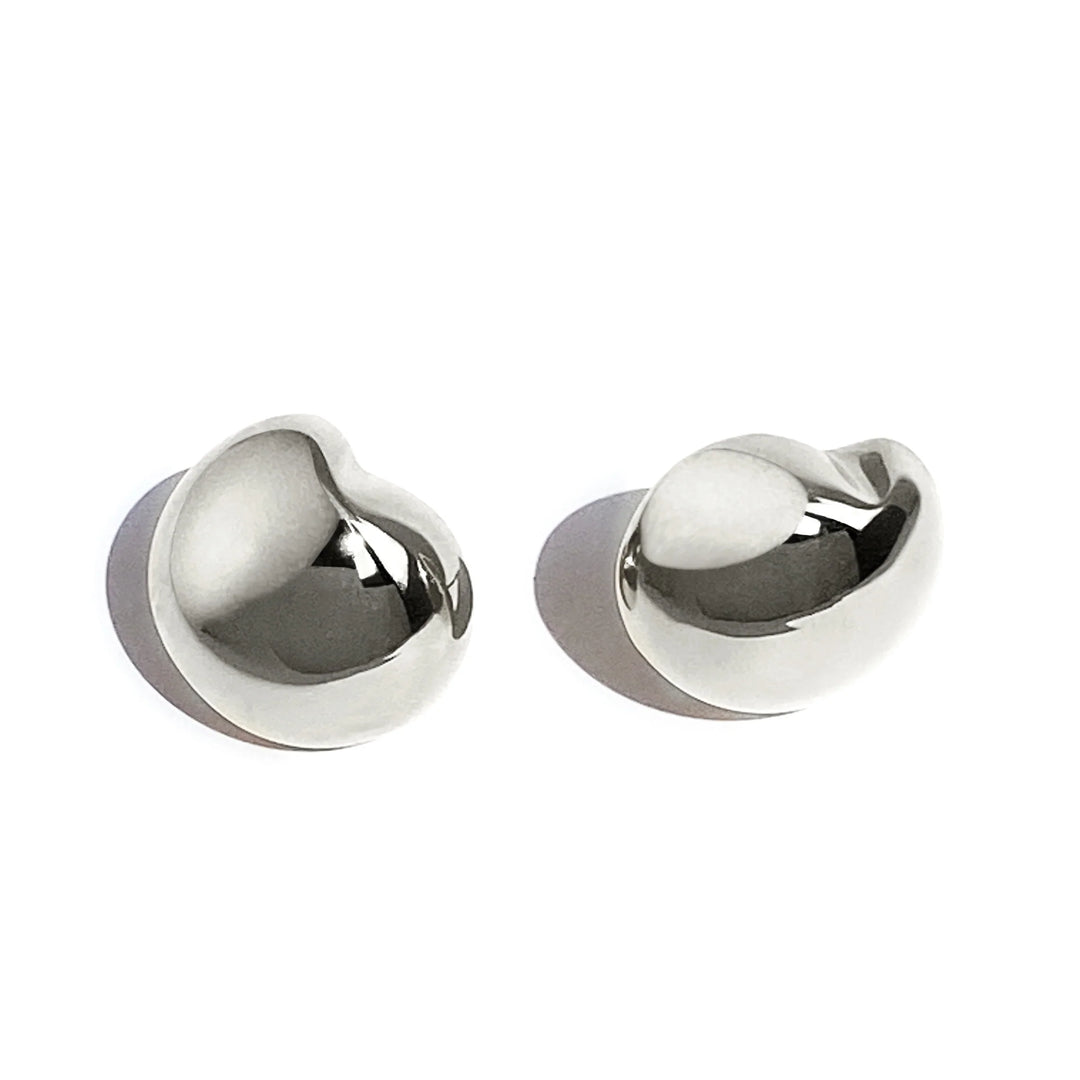 Biko Nicola Stud Earrings in Rhodium