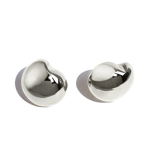 Biko Nicola Stud Earrings in Rhodium