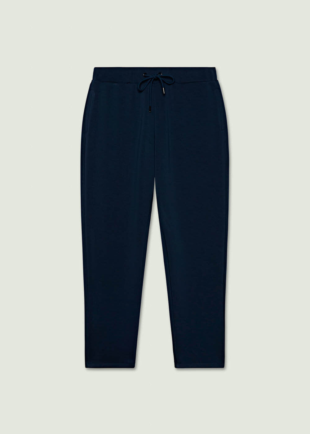 front view of plus size Luisa Viola Scuba Jersey Jogger Pant in Midnight