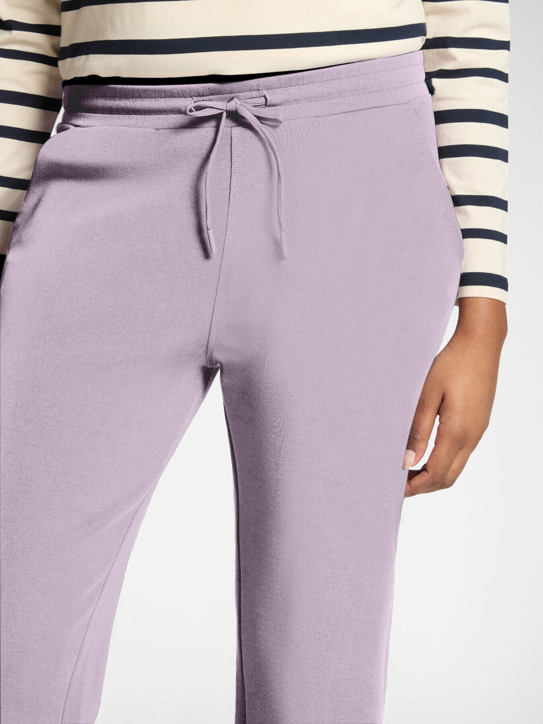 Elena Miro Scuba Regular Leg Trousers in Glass