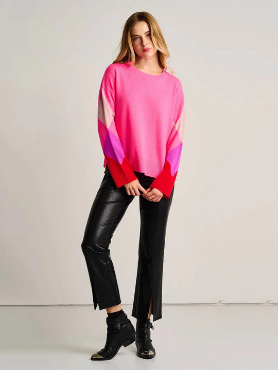Lisa Todd Power Surge Lofty Lux Blend Sweater in Neon Pink