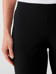 Eileen Fisher Stretch Crepe Slim Leg Pant in Black